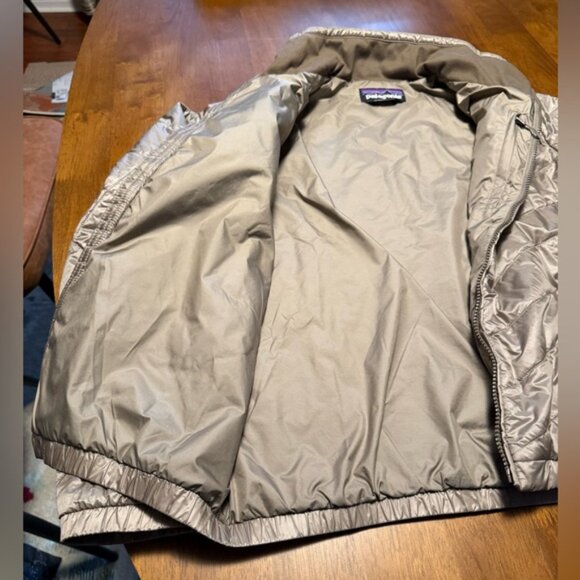 Patagonia Metallic Light brown Nano Puff Jacket, M - Picture 5 of 9